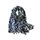 KRUIHAN Frauen Weichen Langen Hals Schal - Damenmode Leopard Tiermuster Cape,Abendgesellschaft Stilvolle Accessoires mit Quaste(Stil B-Blau)