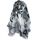 Van Der Rich ® - Tücher Schal Dessin Blumen Größe: 180cm*80cm - Damen (18-Schwarz, TU)