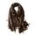 KRUIHAN Frauen Weichen Langen Hals Schal - Damenmode Leopard Tiermuster Cape,Abendgesellschaft Stilvolle Accessoires mit Quaste(Stil B-Braun)