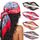 DRESHOW 90x90cm Große Quadratische Schals für Damen 4 Stück Seide Kopftuch Bandanas Haartuch Halstuch Haarschmuck