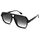 COASION Retro Sonnenbrille für Damen Herren - XL Übergroß 70er Jahre Sonnenbrille UV400 Schutz Trendy Double Brücke Rahmen Brille
