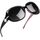 Joopin XL Grosse Sonnenbrille Damen Polarisiert und Übergroße Sonnenbrille Schwarze Dunkel UV400 Klassische Vintage Brille mit Übergroßer Rahmen (Lila/Schwarz)