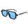 FEISEDY Retro 70er Jahre Sonnenbrille Damen Herren Vintage Flache Quadratische Brille mit UV400-Schutz B2622