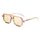 FEISEDY Retro 70er Jahre Sonnebrille Damen Herren Vintage Flache Quadratische Brille mit UV400-Schutz B2622