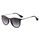SUNGAIT Vintage Runde Damen Sonnenbrille Klassischer Retro Designer Stil(Matte Schwarz/farbverlauf Grau)-SGT567