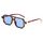 FEISEDY Retro 70er Jahre Sonnebrille Damen Herren Vintage Flache Quadratische Brille mit UV400-Schutz B2622