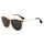 SUNGAIT Vintage Runde Damen Sonnenbrille Klassischer Retro Designer Stil (Bernstein/Grau)-SGT567
