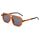 FEISEDY Retro 70er Jahre Sonnenbrille Damen Herren Vintage Flache Quadratische Brille mit UV400-Schutz B2622