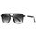 kimorn Retro Sonnenbrille für Damen Herren Trendy Retro Sonnenbrille Rechteck Rahmen Schatten K1649 (Schwarz/Farbverlauf Grau)