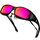 KANASTAL Überbrille Sonnenbrille Herren und Damen Verspiegelt Lila Rot Überziehbrille für Brillenträger Fahrradbrille Überzieh Sonnenbrille UV400 Schutz