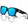 KANASTAL Übergröße Überzieh Sonnenbrille Herren und Damen Polarisiert Überbrille Sonnenbrille für Brillenträger UV400 Schutz, Glänzend Schwarz Rahmen Blau Verspiegelte Gläser