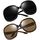 Joopin Übergroße Sonnenbrille Damen Polarisiert 2025 Vintage und Große Sonnenbrille Moderne Trendy Groß XL UV400 für Fahren und Reisen (Schwarz und Crystal Braun)
