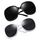 Joopin Weiße Sonnenbrille Damen Übergroß UV400 und Polarisierte Sonnenbrille Dunkle Klassische Brille Oversized für Fahren Angeln und Reisen (Schwarz und Weiß/Schwarz)