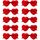 NACHLYNN 10 Paar Herz Sonnenbrille Rot Farben Randlose Herzförmige Sonnenbrille für Damen Transparente Bonbonfarbene Herzbrille für Valentinstag Partygeschenke