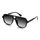 FEISEDY Retro 70er Jahre Sonnenbrille Damen Herren Vintage Square Brille mit UV400 Schutz B4158