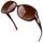 Sunier Sonnenbrille Damen Polarisiert Groß Übergroße Elegant Klassische Vintage Oversize Sonnenbrille Frauen mit 100% UV400 Schutz