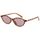 Wrimen Sonnenbrille Damen-polarisiert-Oval-Retro-UV400 Schutz-Mode-Brille-Vintage-Schmale-Classic-Trendy-sunglasses woman-Leopard Violett