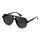 FEISEDY Retro 70er Jahre Sonnenbrille Damen Herren Vintage Square Brille mit UV400 Schutz B4158