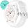 TENOCK Armbanduhr Wasserdicht Damen,Armbanduhr Analog,Herren Analoge Quarz Uhr,5 ATM Wasserdicht Damenuhr Nachtlicht für Modischer Casual-Matching oder Sportliche Aktivität(Weiß)