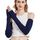 Novawo Frauen Winter Armstulpen Halbhandschuhe gestrickt lange fingerlose Handschuhe