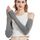 Novawo Frauen Winter Armstulpen Halbhandschuhe gestrickt lange fingerlose Handschuhe