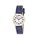 Ravel - Damen - Armbanduhr mit großen Ziffern - Blau/goldfarbener Ton/weißes Zifferblatt