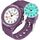 TENOCK Damen Sportliche Armbanduhr Analog Herren Analoge Quarz Uhr 50M Wasserdicht Uhr Armbanduhr mit Nachtlicht für Modischer Casual-Matching oder Sportliche Aktivität (Dunkles Violett)