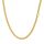 PROSTEEL Herren Kette Collier 18k vergoldet 46cm/18 in. Panzerkette Halskette 3mm breit kubanische Gliederkette Hip Hop Link Chain Necklace Modeschmuck Accessoire für Männer Frauen