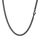 PROSTEEL Herren Collier 51cm schwarz Edelstahl Panzerkette Halskette Hip Hop Link Chain Necklace 3mm breit kubanische Gliederkette Männer Jungen Modeschmuck Accessoire für Geburtstag