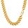 PROSTEEL Herren Collier Kette 18k vergoldet 66cm/12mm Panzerkette Halskette trendig Hip Hop Rapper kubanische Gliederkette Männer Modeschmuck Accessoire Link Chain Necklace