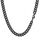 PROSTEEL Herren Halskette schwarz Panzerkette 66cm 9mm breit kubanische Gliederkette Link Chain Necklace Hip Hop Stil Kette