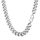 PROSTEEL Herren Collier Kette Edelstahl 66cm/12mm Panzerkette Halskette trendig Hip Hop Rapper kubanische Gliederkette Männer Modeschmuck Accessoire Link Chain Necklace