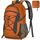 RAINSMORE Wanderrucksack Herren Damen 40L Wasserdichter Rucksack Leicht Groß Reiserucksack Trekkingrucksack mit Reflexstreifen Für Klettern Radfahren Bergsteigen Reisen Orange