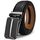 BULLIANT Gürtel Herren, Gürtel Ratsche Ledergürtel Automatikschließe für Herren Anzug Business Kleidung,Breit 35mm,Größe Angepasst(Schwarz-105cm/28-34" taille verstellbar)