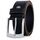 LINDENMANN Leder-Gürtel Herren 40 mm breit, Gürtel Herren Vollrindleder schwarz
