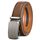 BULLIANT Gürtel Herren, Gürtel Ratsche Ledergürtel Automatikschließe für Herren Anzug Business Kleidung,Breit 35mm,Größe Angepasst(Tawny-110cm/30-36" taille verstellbar)