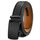 BULLIANT Gürtel Herren, Gürtel Ratsche Ledergürtel Automatikschließe für Herren Anzug Business Kleidung,Breit 35mm,Größe Angepasst(Schwarz-125cm/36-42" taille verstellbar)
