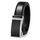 guvoosm Gürtel Herren,Leder Automatik Gürtel Für Herren Business Anzug -3,5cm Breite-2013-110-Black 138