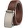 JUKMO Gürtel Herren, Ledergürtel Ratsche Automatikschließe, 35mm Breit Gürtel (Achteck - Braun, S-75cm to 90cm Taille Verstellbar (Länge 115cm))