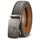 KEMISANT Gürtel Herren, Ledergürtel Ratsche Automatikschließe für Herren Business Anzug,Breit 35mm,Größe Angepasst(Heiliges Grau,105cm/28-34" taille verstellbar)