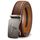 KEMISANT Gürtel Herren, Ledergürtel Ratsche Automatikschließe für Herren Business Anzug,Breit 35mm,Größe Angepasst(Tawny,110cm/28-36" taille verstellbar)