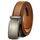 KEMISANT Gürtel Herren, Ledergürtel Ratsche Automatikschließe für Herren Business Anzug,Breit 35mm,Größe Angepasst(Orangebraun,120cm/34-40" taille verstellbar)