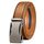 KEMISANT Gürtel Herren, Ledergürtel Ratsche Automatikschließe für Herren Business Anzug, 35mm Breit Gürtel,Größe Angepasst(Orangebraun-105cm/28-34" taille verstellbar)