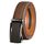 KEMISANT Gürtel Herren, Ledergürtel Ratsche Automatikschließe für Herren Business Anzug, 35mm Breit Gürtel,Größe Angepasst(Tawny-125cm/36-42" taille verstellbar)