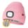 Wmcaps Mütze mit LED Licht, Wintermütze mit Dickem Warmen Futter, Integrierte Beleuchtete Type-C Wiederaufladbare Freihändige Stirnlampe, Geschenke für Männer Frauen, Rosa