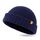 TOP-EX XL/XXL 100% Merino Wolle Fisherman Beanie Trawler Beanie Herren Damen Wintermuetze Strickmuetze Blau XL/XXL