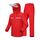 Coutyuyi Herren & Damen Regenanzug Reflektierender 100% Wasserdichter Anzug Outdoor Regenmantel Winddicht Regenjacke （XXL, Rot）