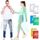 Henrycares 6 Stück Einweg Regenponcho Damen Herren, Durchsichtig Regencape Regenschutz mit Tunnelzug Kapuze und Elastische Manschette