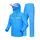 Coutyuyi Herren & Damen Regenanzug Reflektierender 100% Wasserdichter Anzug Outdoor Regenmantel Winddicht Regenjacke （M, Blau）
