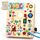 Konijiwa Dinosaur Busy Board Montessori Spielzeug ab 1 Jahr | Activity Board Holzspielzeug mit 10 Schaltern & 23 LED-Leuchten | Sensorisches Lernspielzeug für 1-3 Jahre Jungen